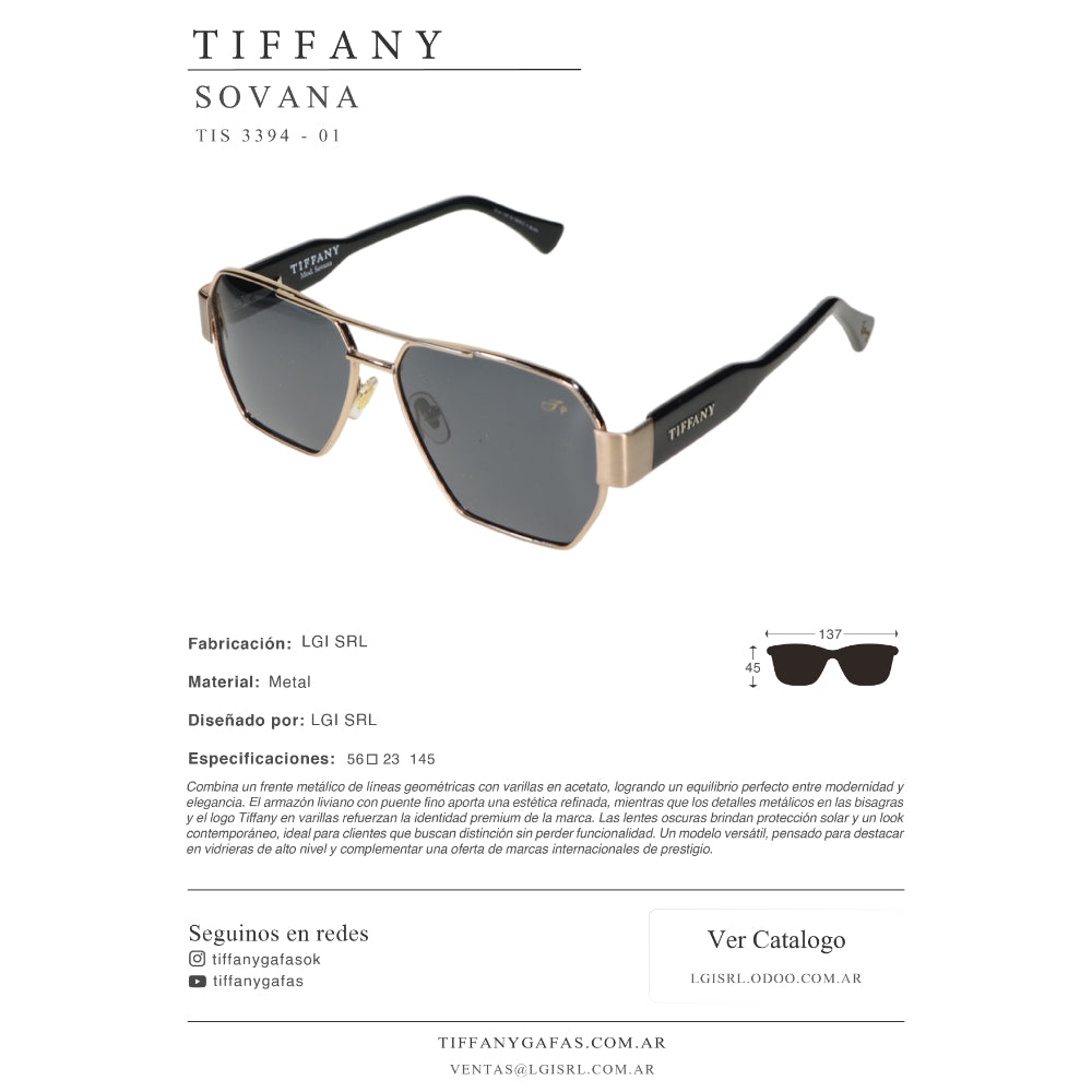 Tiffany Lentes de Sol Sovana Polarizado