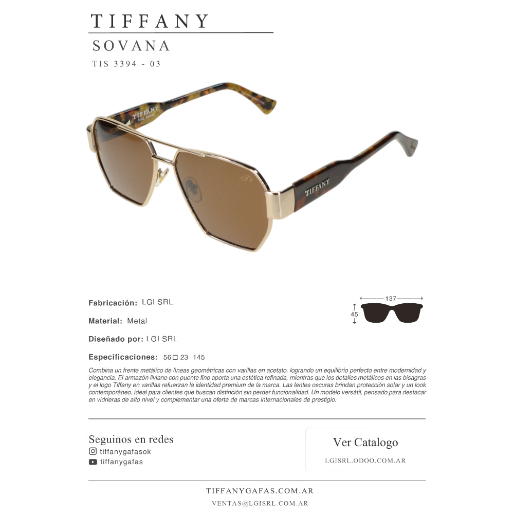 Tiffany Lentes de Sol Sovana Polarizado