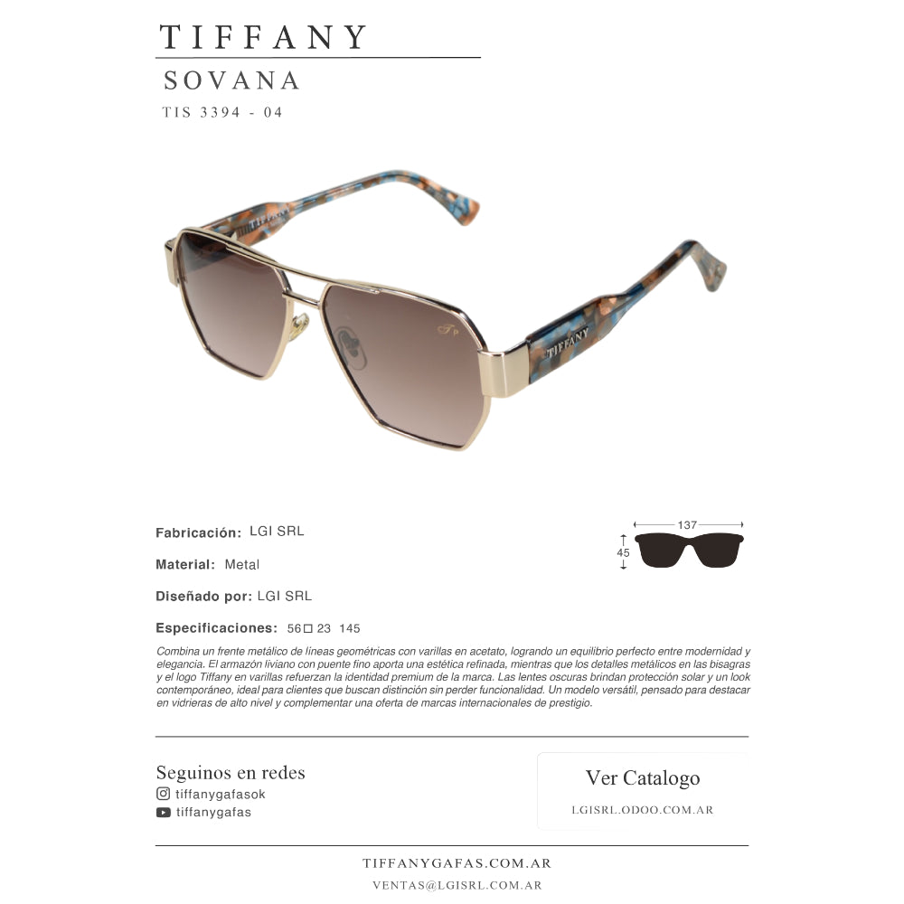 Tiffany Lentes de Sol Sovana Polarizado
