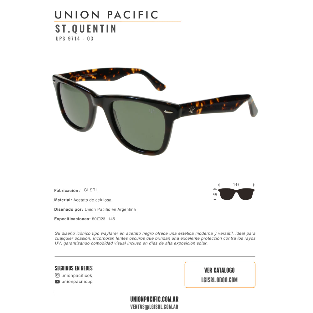 Union Pacific Lentes de Sol St. Quentin Polarizado