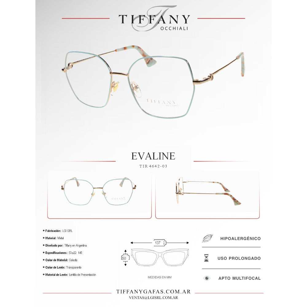Tiffany Lentes de Vista Evaline
