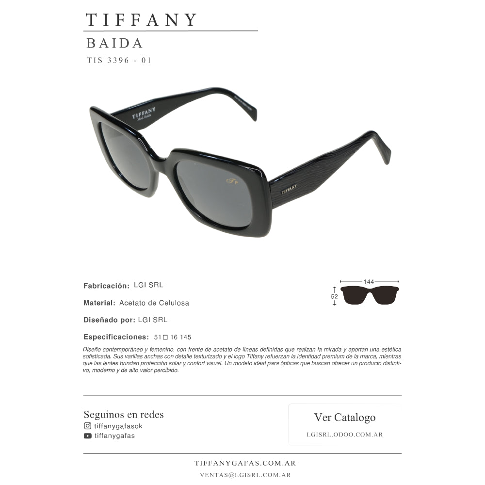 Tiffany Lentes de Sol Baida Polarizado
