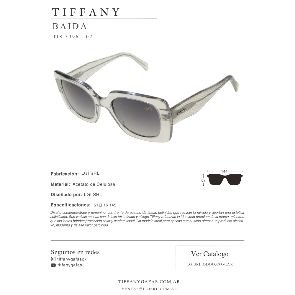 Tiffany Lentes de Sol Baida Polarizado