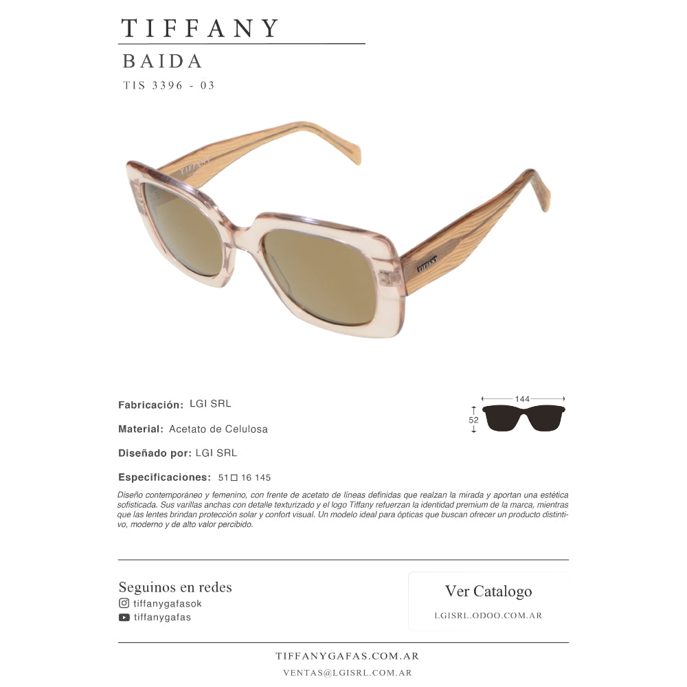 Tiffany Lentes de Sol Baida Polarizado