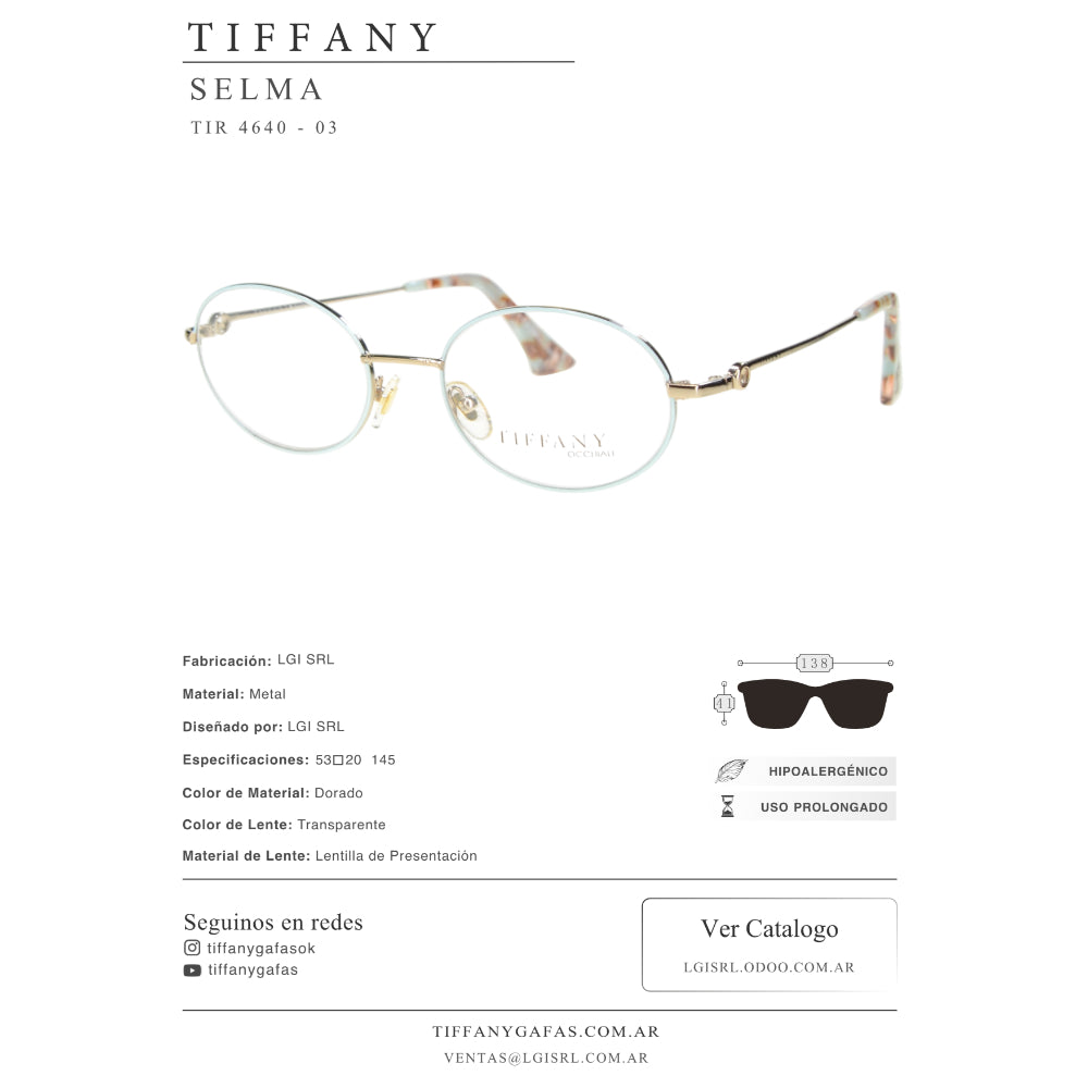 Tiffany Lentes de Vista Selma