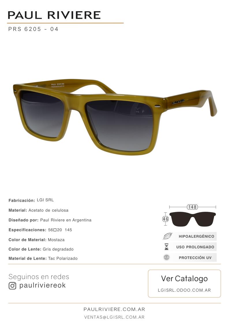 Paul Riviere Lentes de Sol 6205 Polarizado