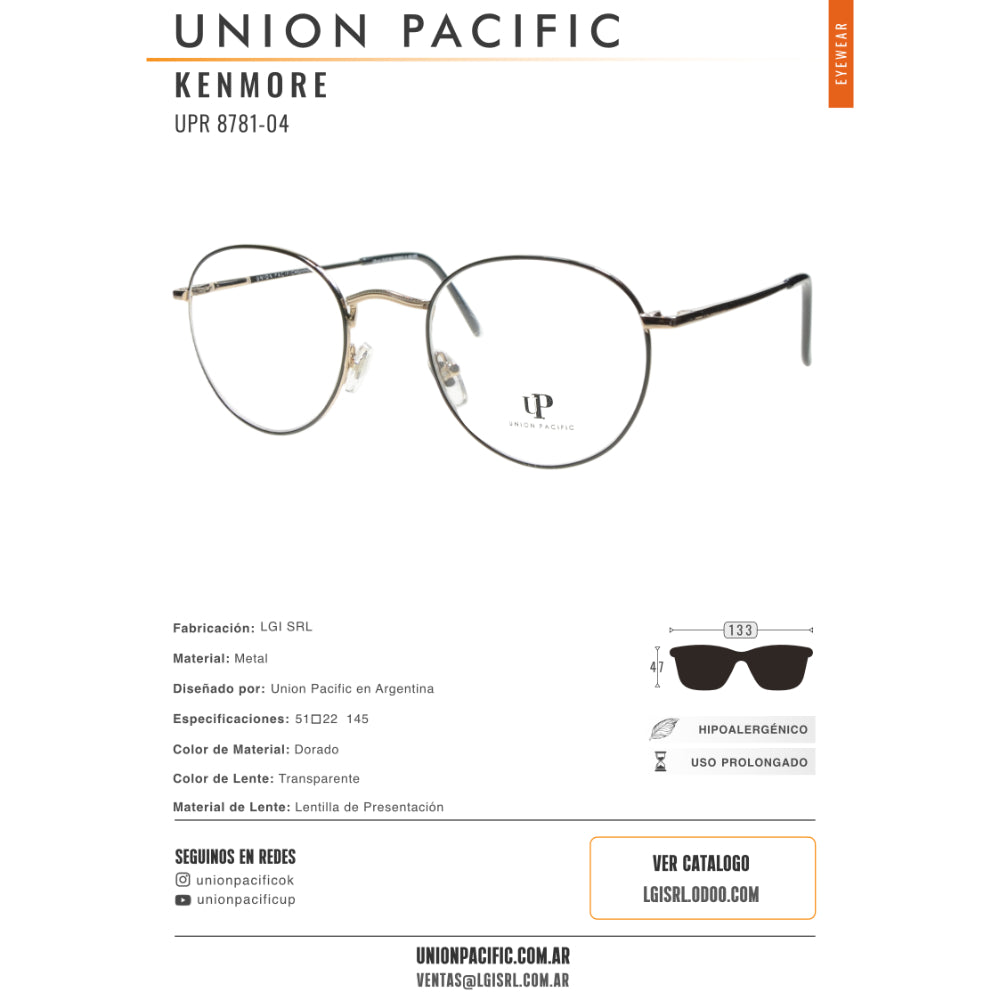 Union Pacific Lentes de Vista Kenmore