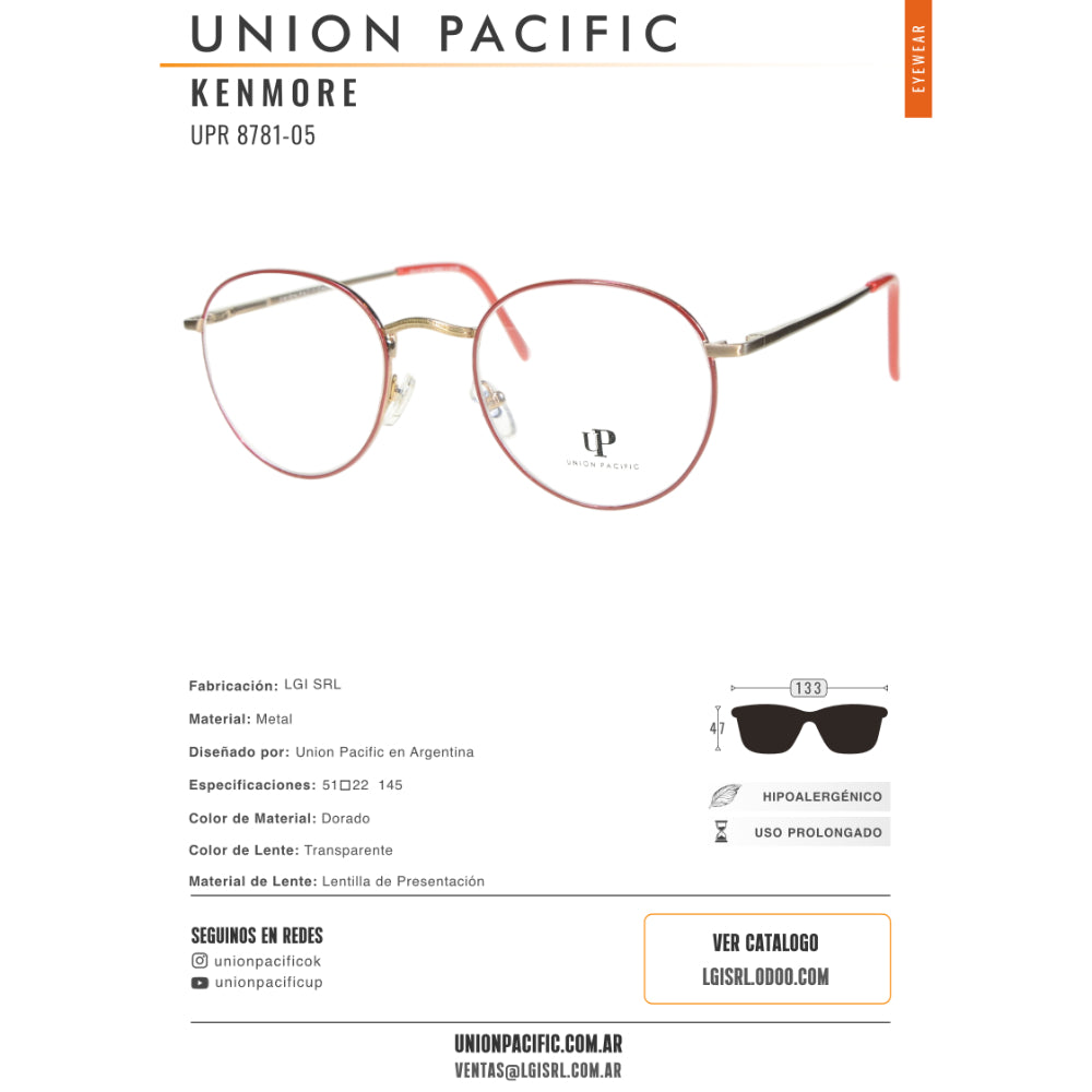 Union Pacific Lentes de Vista Kenmore