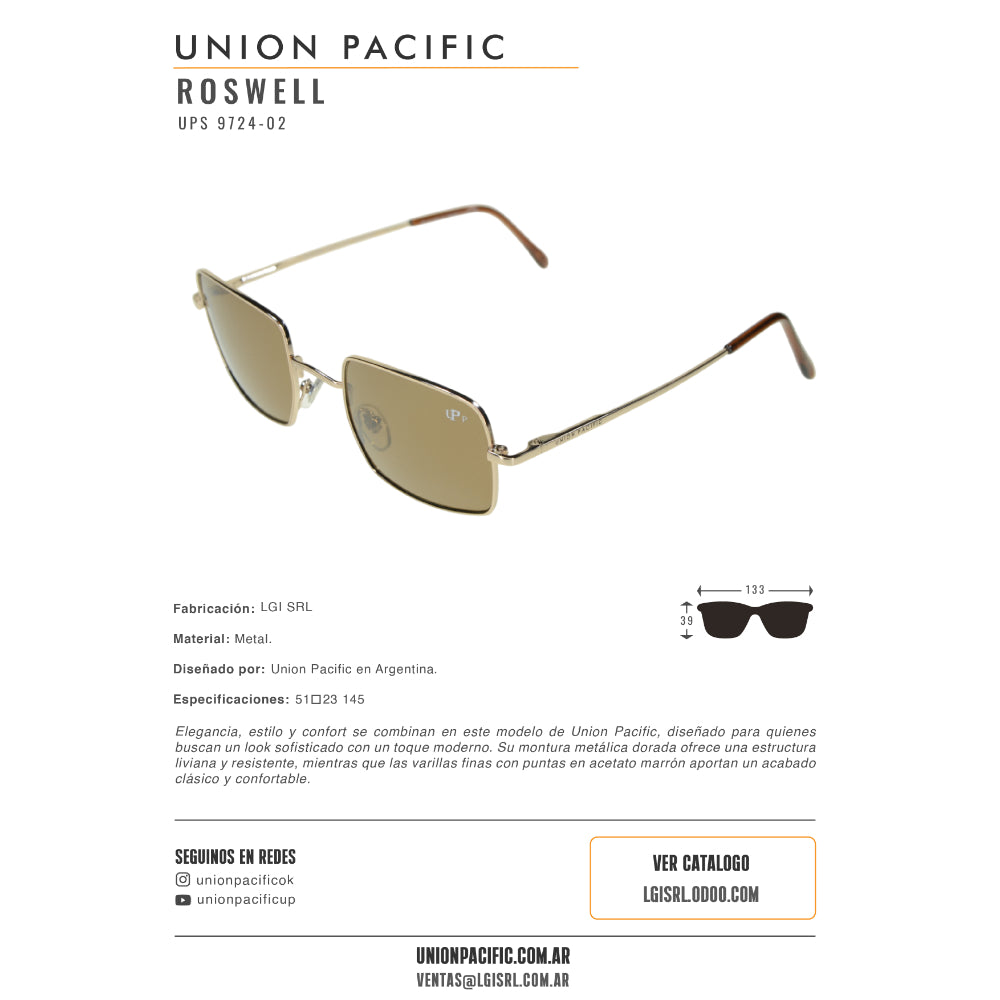 Union Pacific Lentes de Sol Roswell Polarizado
